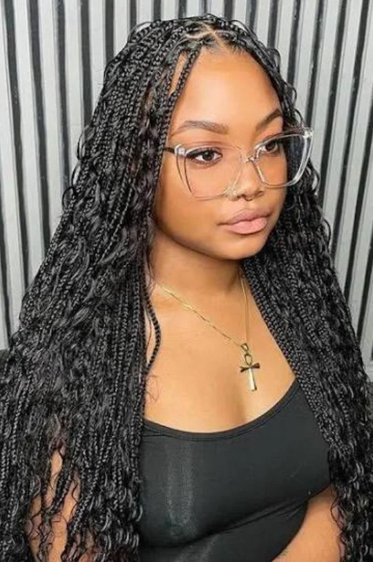 Bohemian Knotless Braids A