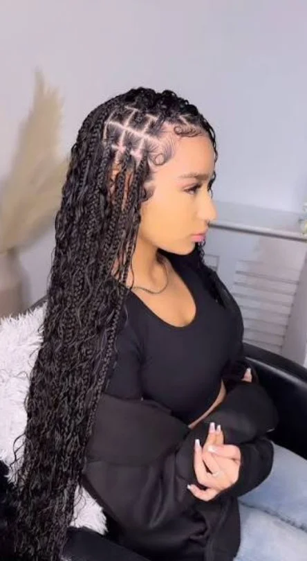 Bohemian Knotless Braids B
